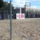 Bison Match Point Outdoor Sand Volleyball Uprights & Net Best Price