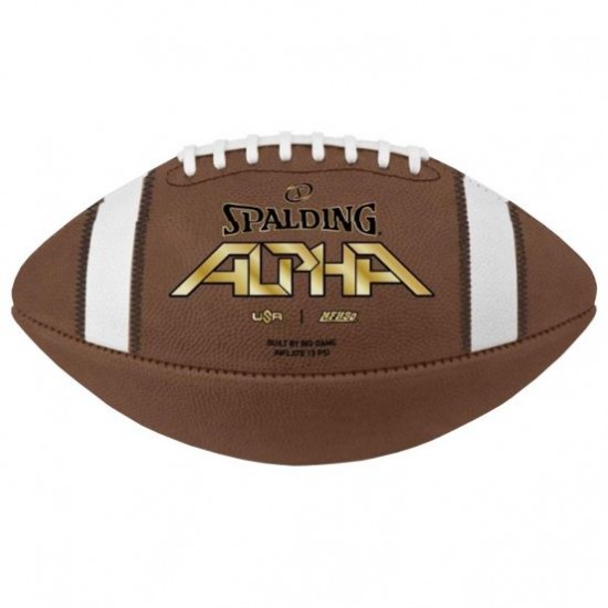 Spalding Alpha Leather Football, 726758 Best Price
