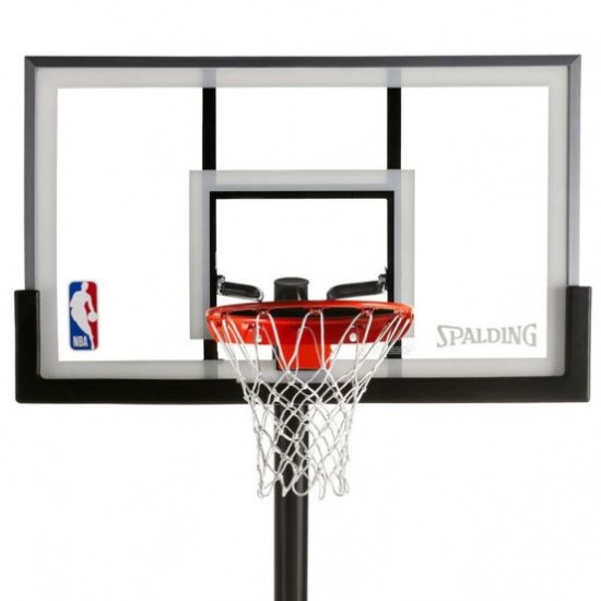 Spalding Ultimate Hybrid 54" Glass Portable Basketball Hoop Promotions