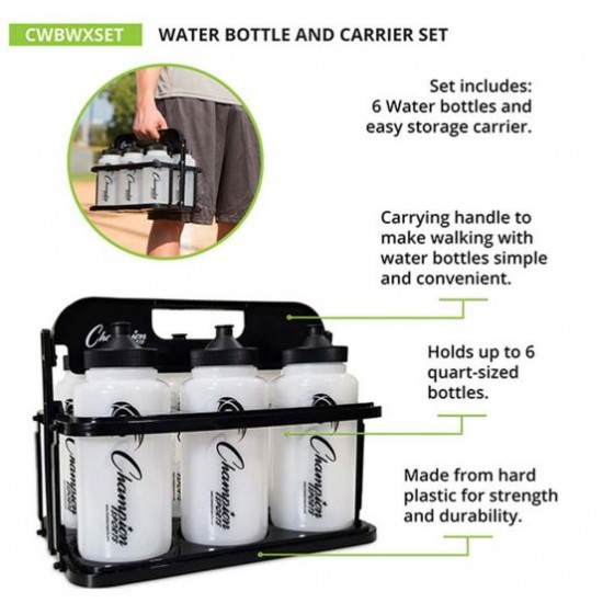 Champion Team Water Bottle & Carrier Set, CWBWXSET Promotions