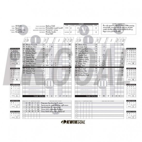 Kwik Goal 20B901 Oversized Soccer Scorebook Best Price