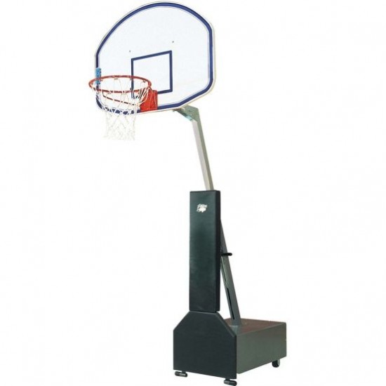 Bison Club Court Portable Basketball Hoop w/ Fiberglass Backboard Promotions
